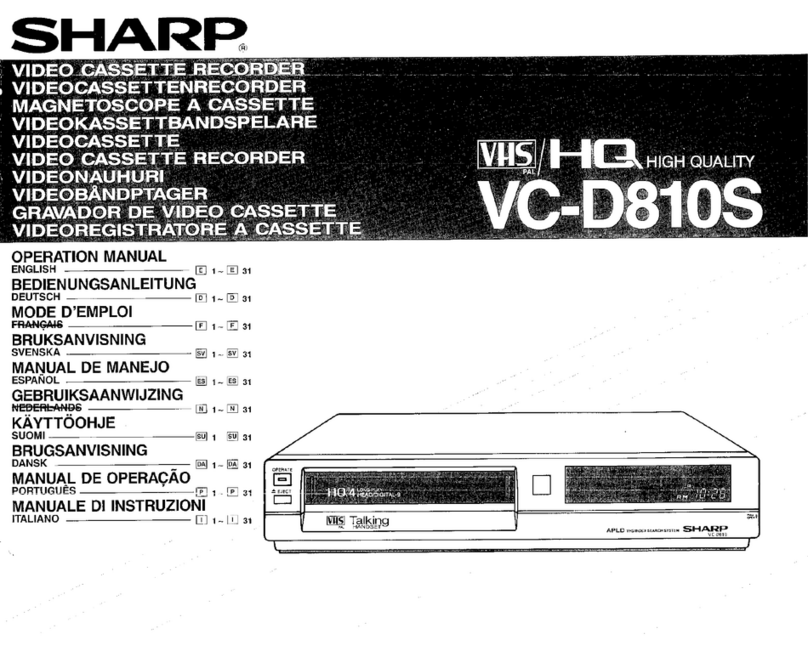 Sharp VC-D810S User manual Sharp VC-D810S User manual