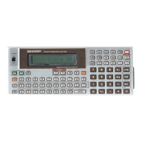 Sharp PC-1460 User manual
