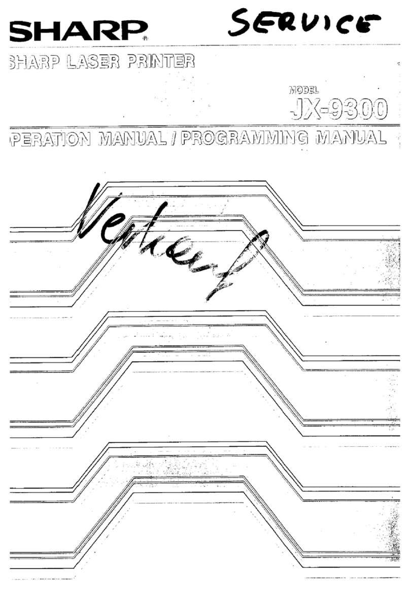 Sharp JX-9300 User manual
