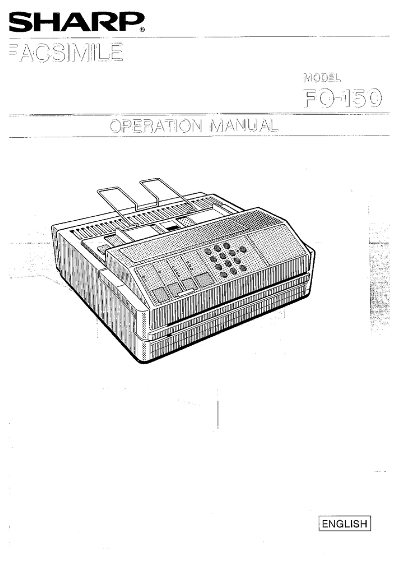 Sharp FO-150 User manual