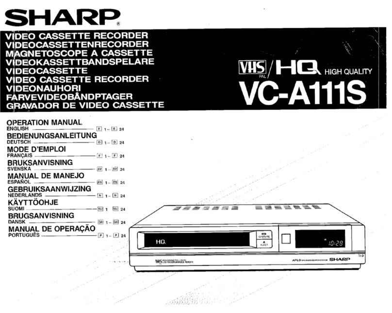 Sharp VC-A111S User manual Sharp VC-A111S User manual