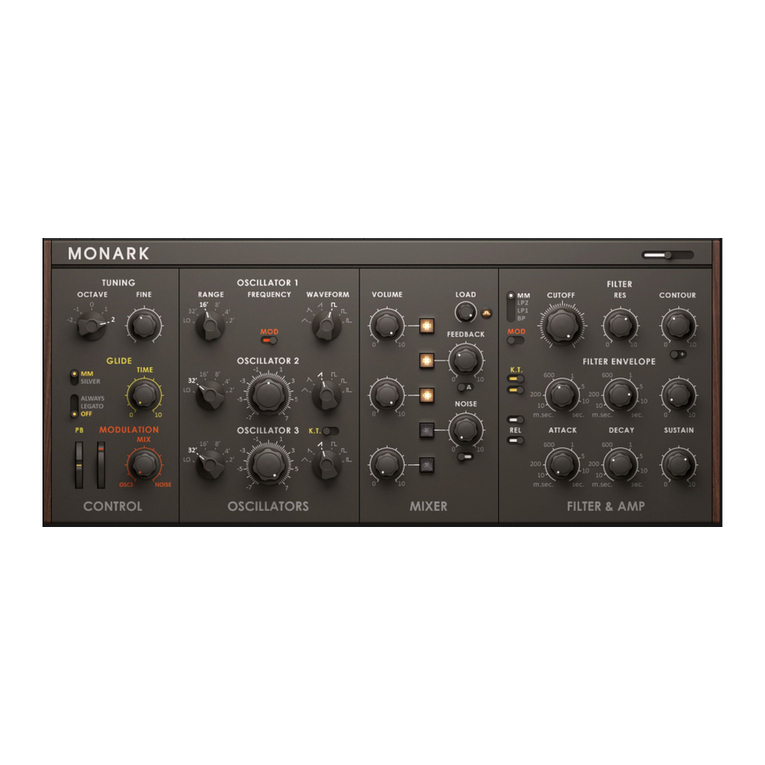 Native Instruments Monark User manual