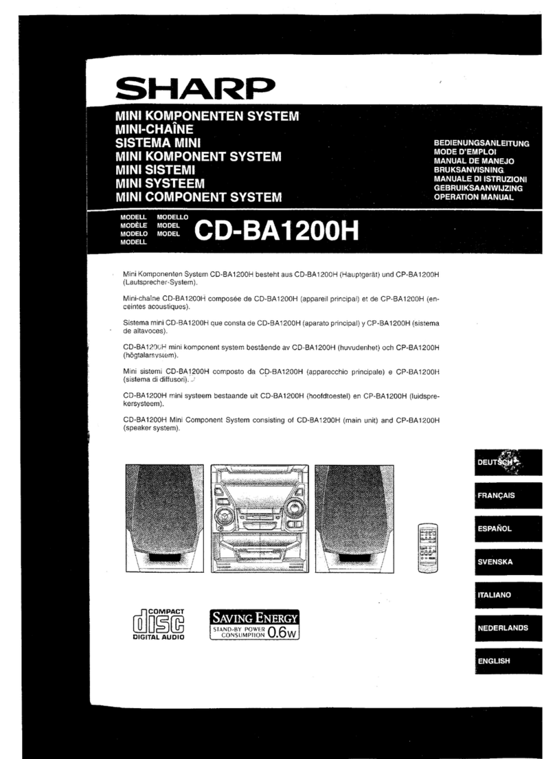 Sharp CD-BA1200H User manual Sharp CD-BA1200H User manual