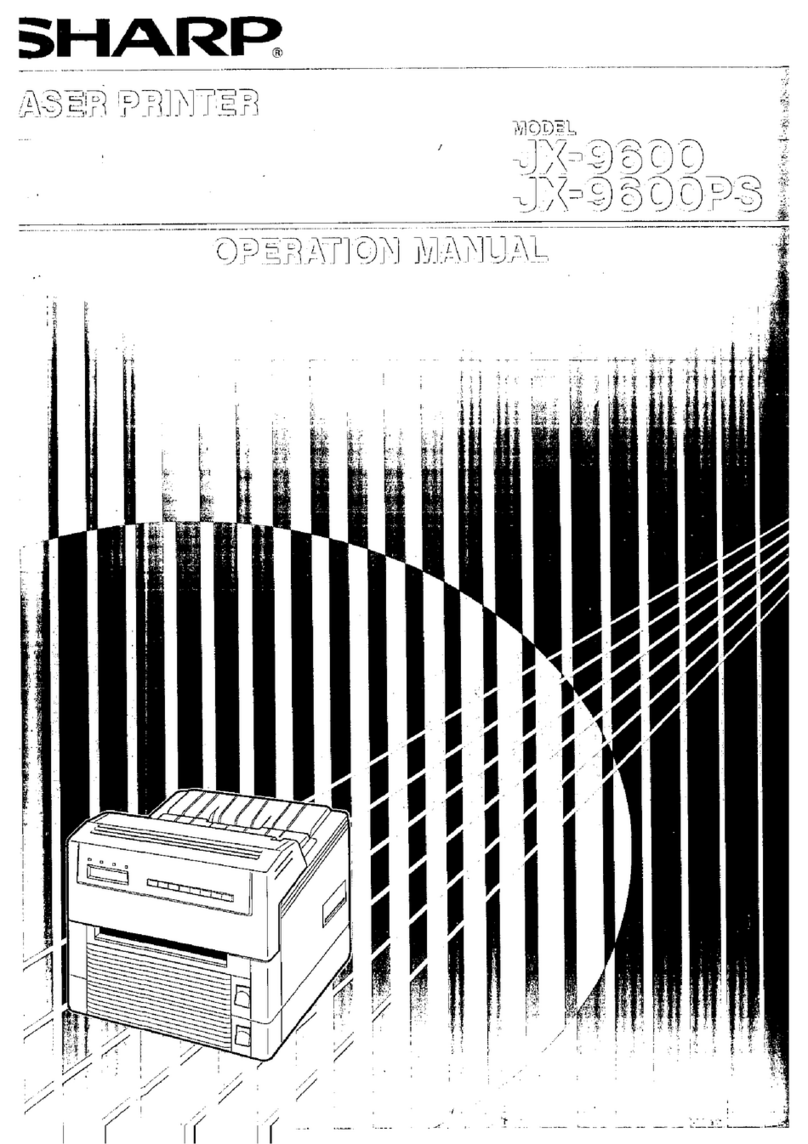 Sharp JX-9600 User manual Sharp JX-9600 User manual