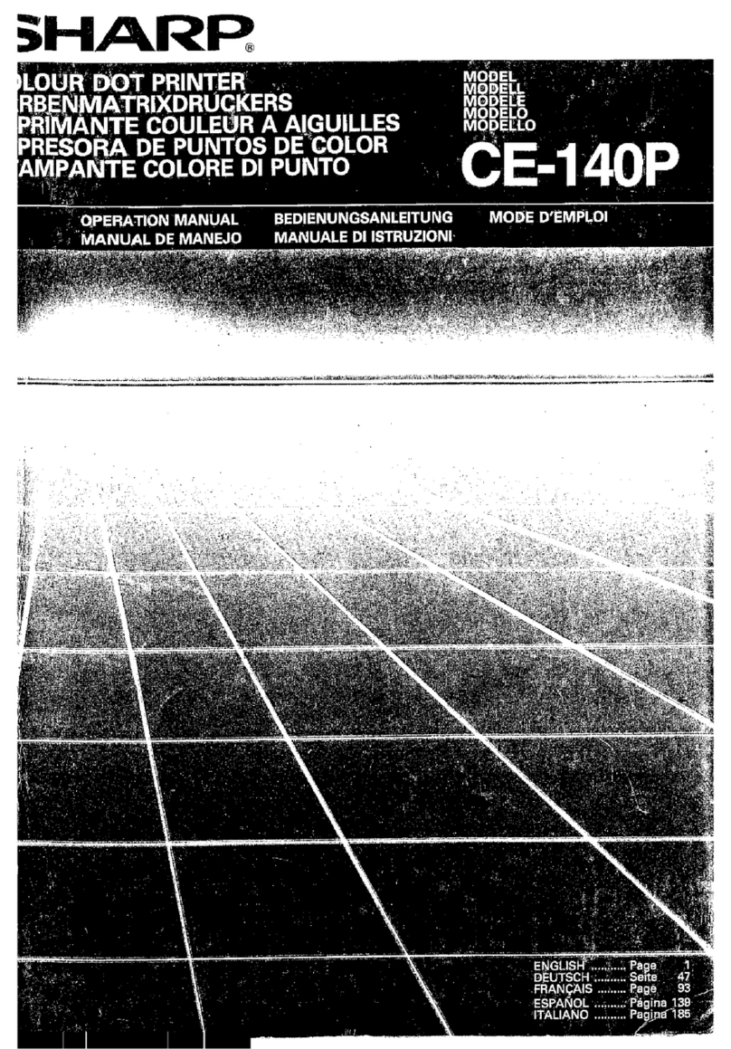 Sharp CE-140P User manual