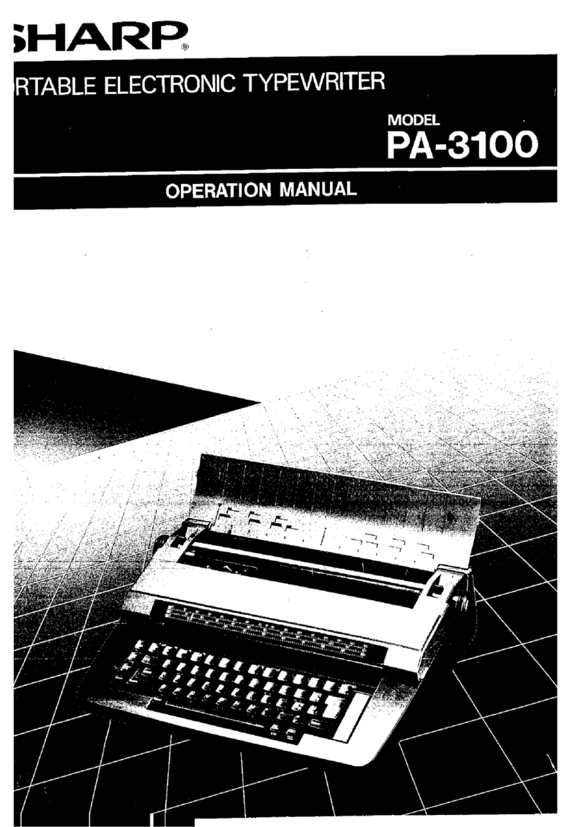 Sharp PA-3100 User manual