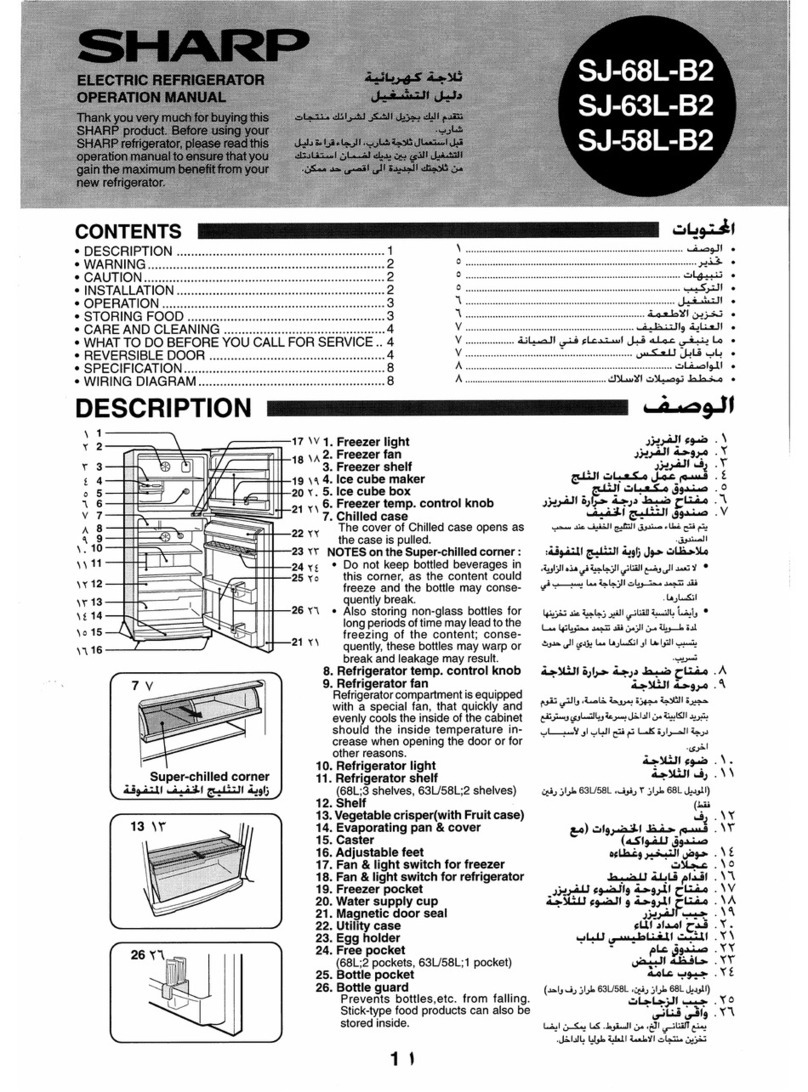 Sharp SJ-58L-B2 User manual