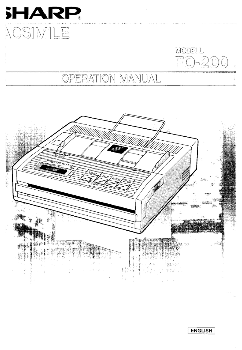 Sharp FO-200 Operation manual