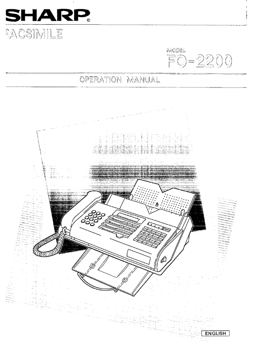 Sharp FO-2200 User manual