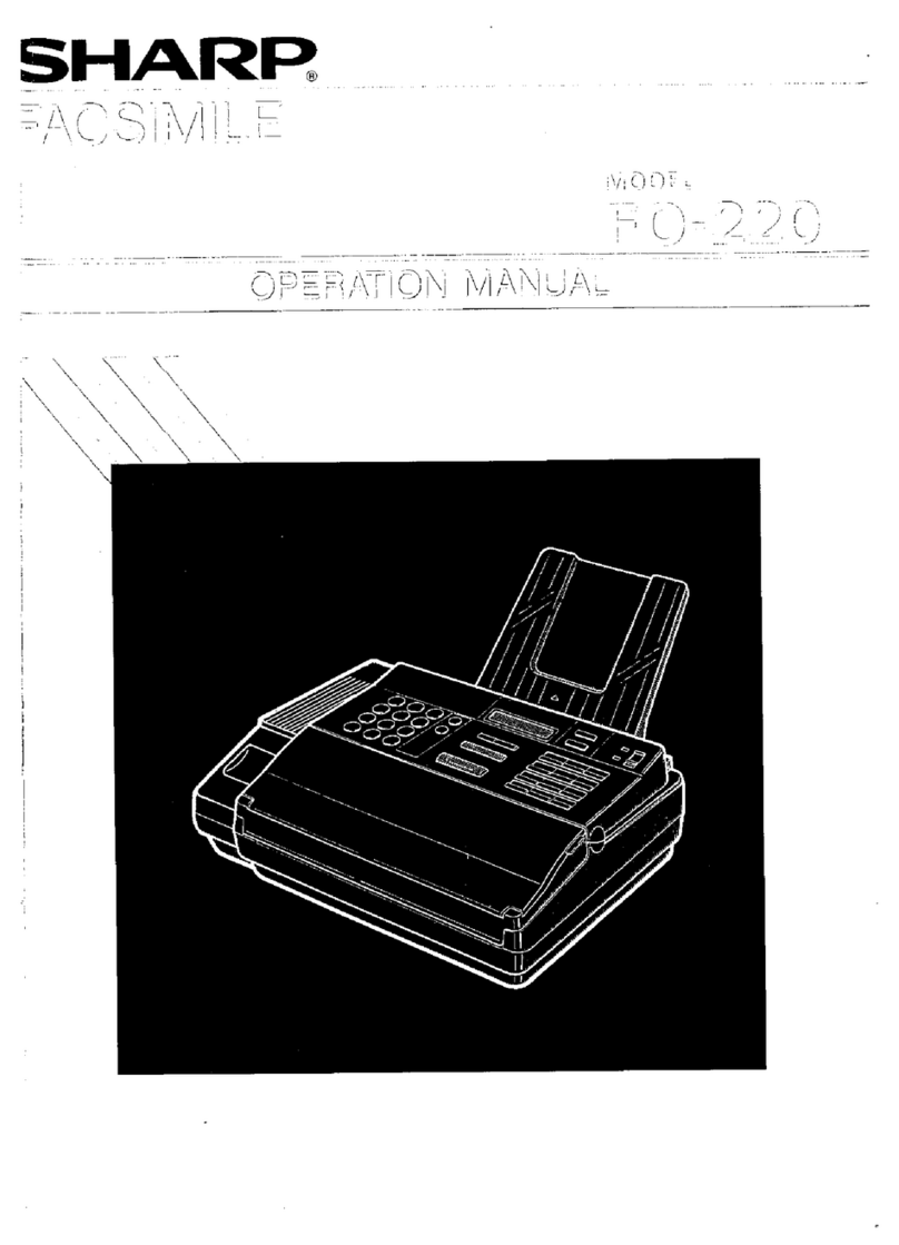 Sharp FO-220 Operation manual