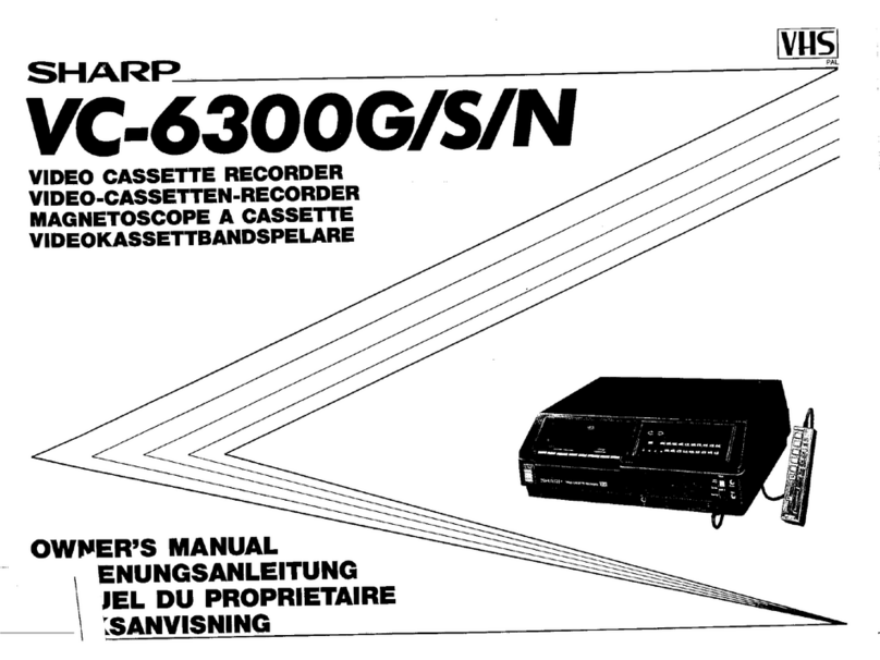 Sharp VC-6300G User manual Sharp VC-6300G User manual
