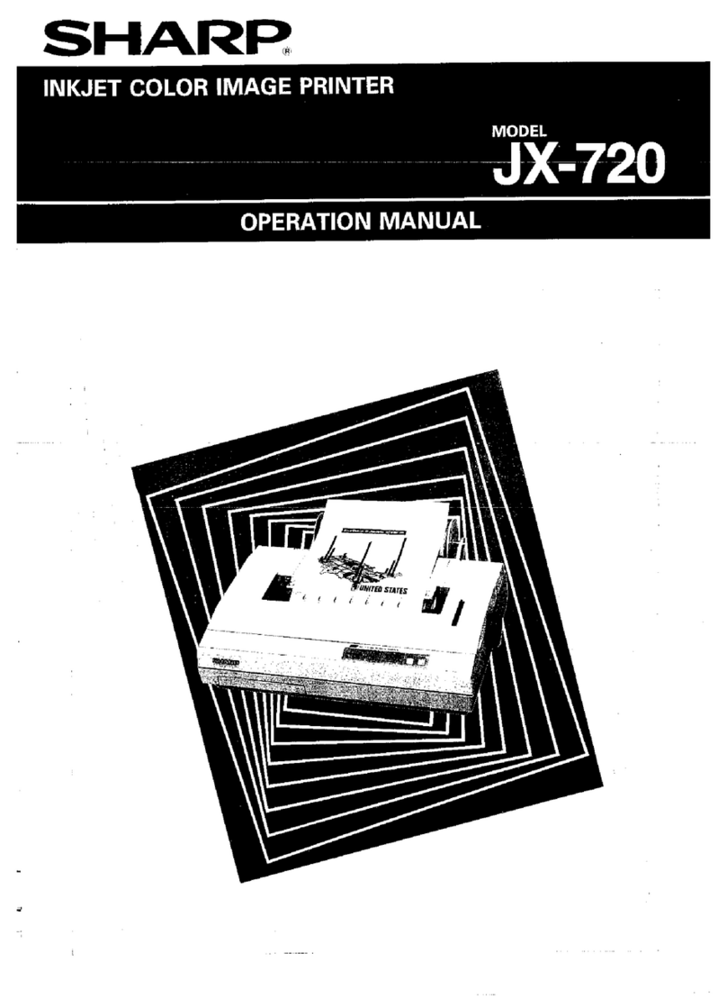 Sharp JX-720 User manual