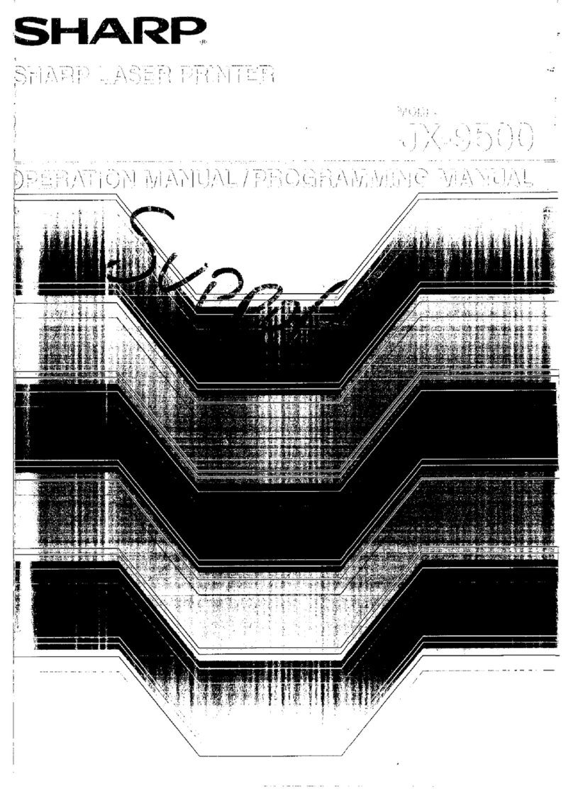 Sharp JX-9500 User manual