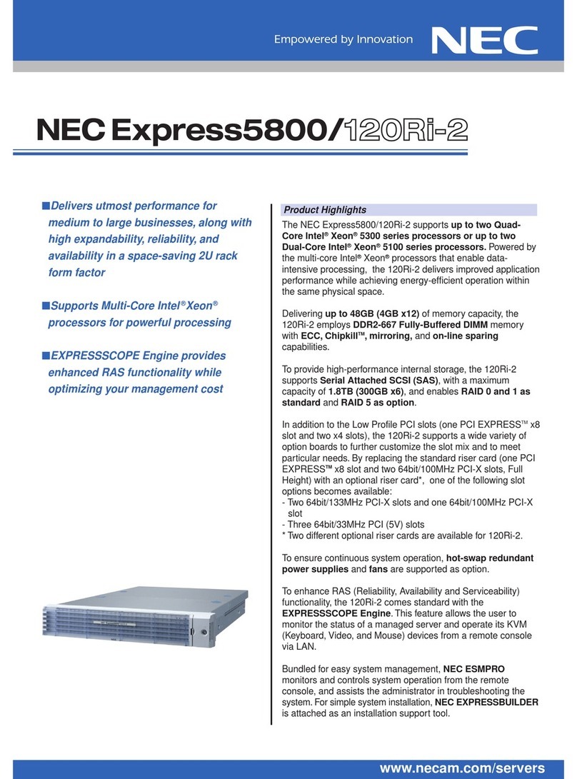 NEC Express5800/120Ri-2 User manual