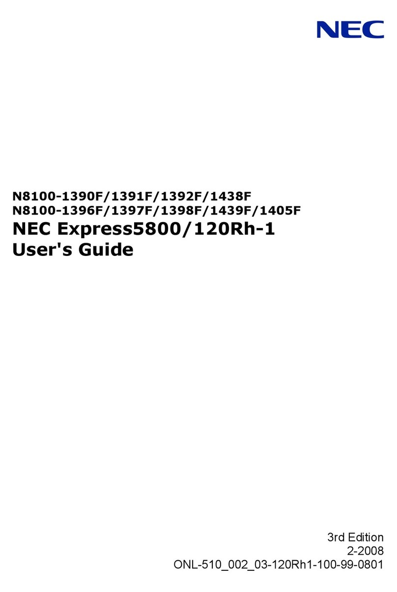 NEC Express5800/120Rh-1 User manual