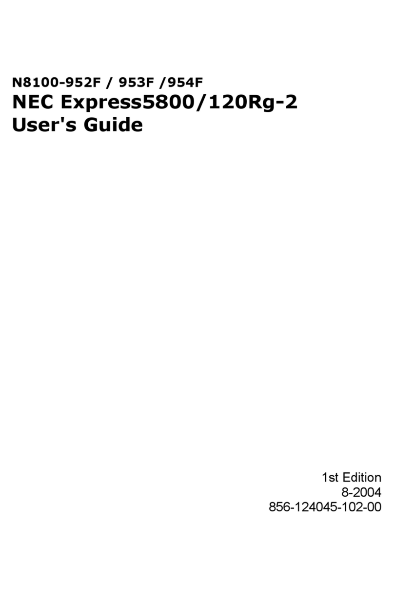 NEC Express5800/120Rg-2 User manual