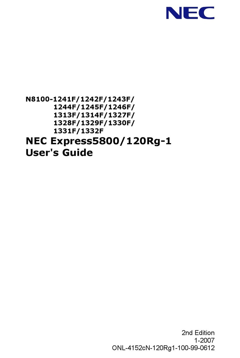 NEC Express5800/120Rg-1 User manual