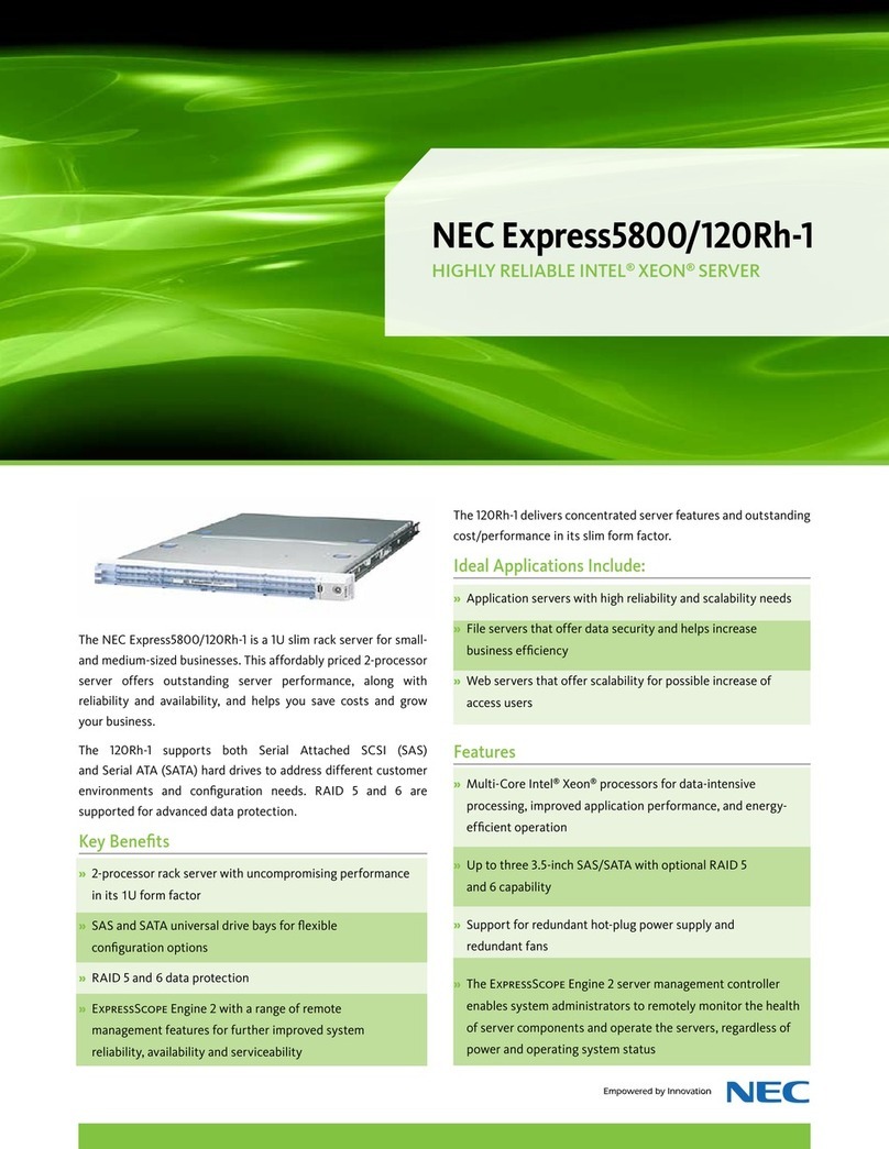 NEC Express5800/120Rh-1 User manual
