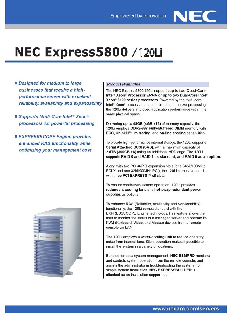 NEC Express5800 120Li User manual