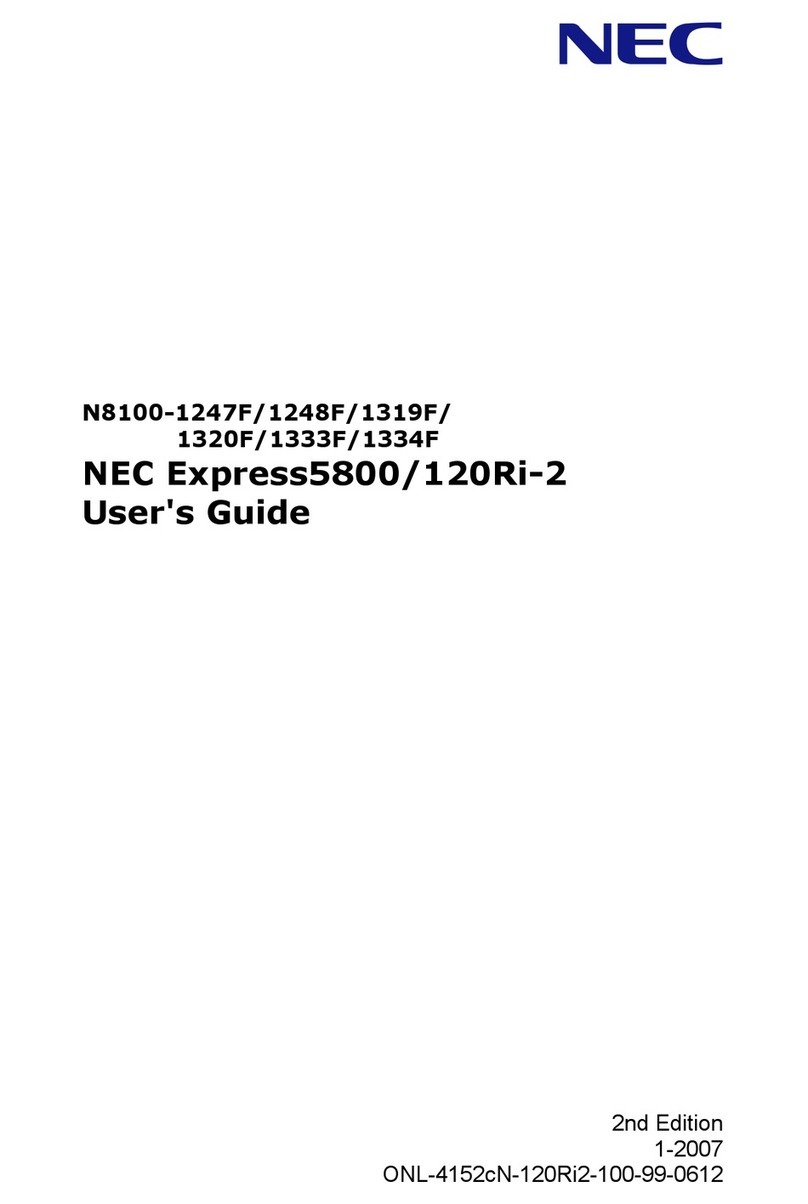 NEC Express5800/120Ri-2 User manual