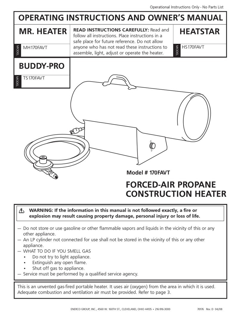 MrHeater HEATSTAR HS170FAVT Assembly instructions
