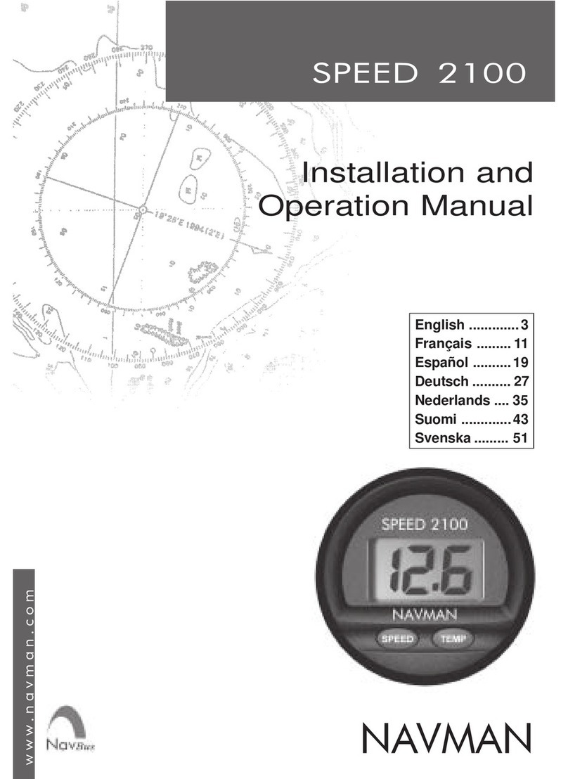 Navman SPEED 2100 Installation and operation manual