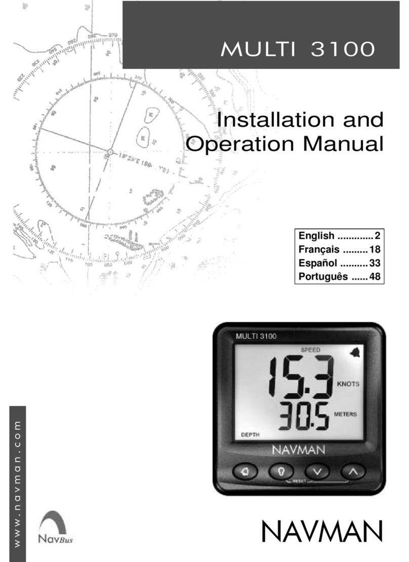 Navman MULTI 3100 Installation and operation manual