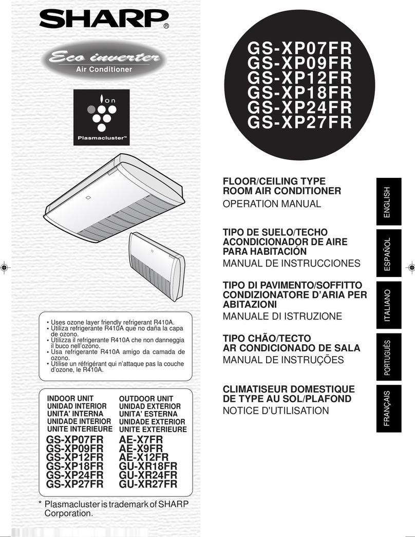 Sharp Plasmacluster GS-XP07FR User manual