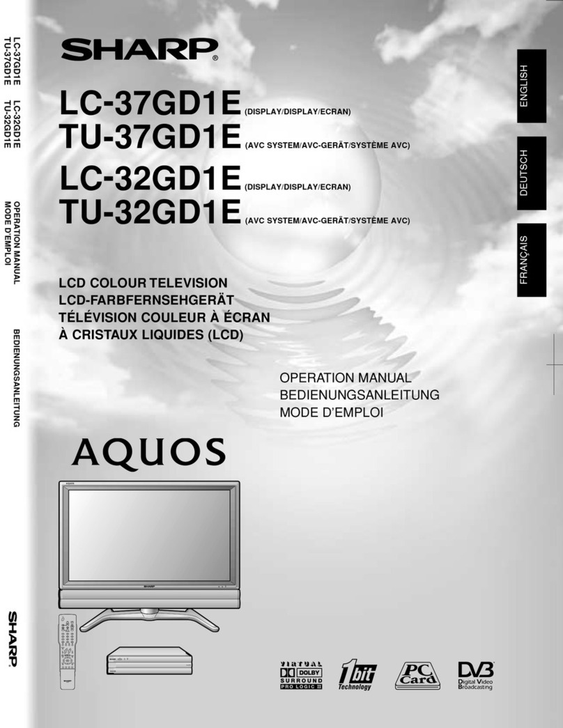 Sharp Aquos LC-37GD1E User manual