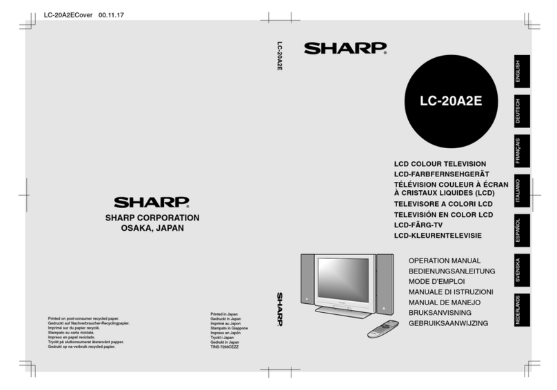 Sharp LC-20A2E User manual