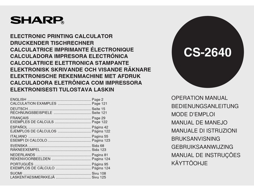 Sharp CS-2640 User manual