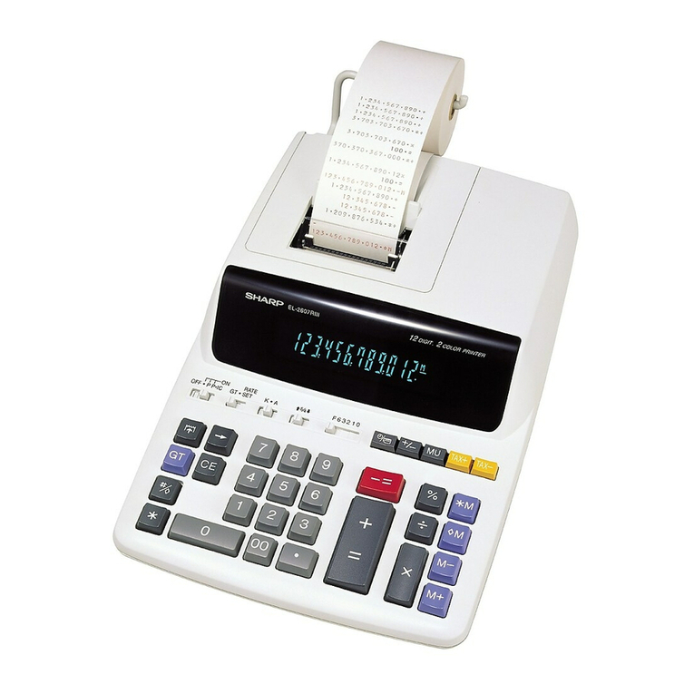 Sharp EL-2607R User manual