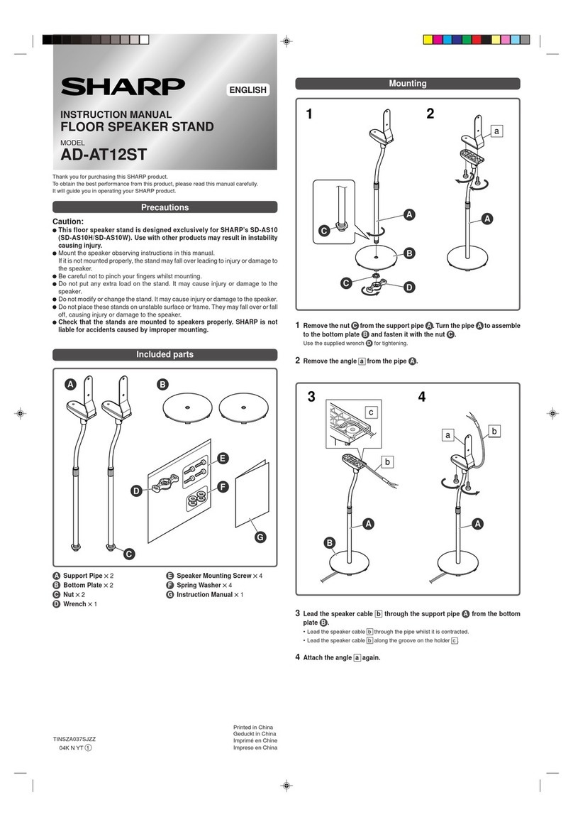 Sharp AD-AT12ST User manual