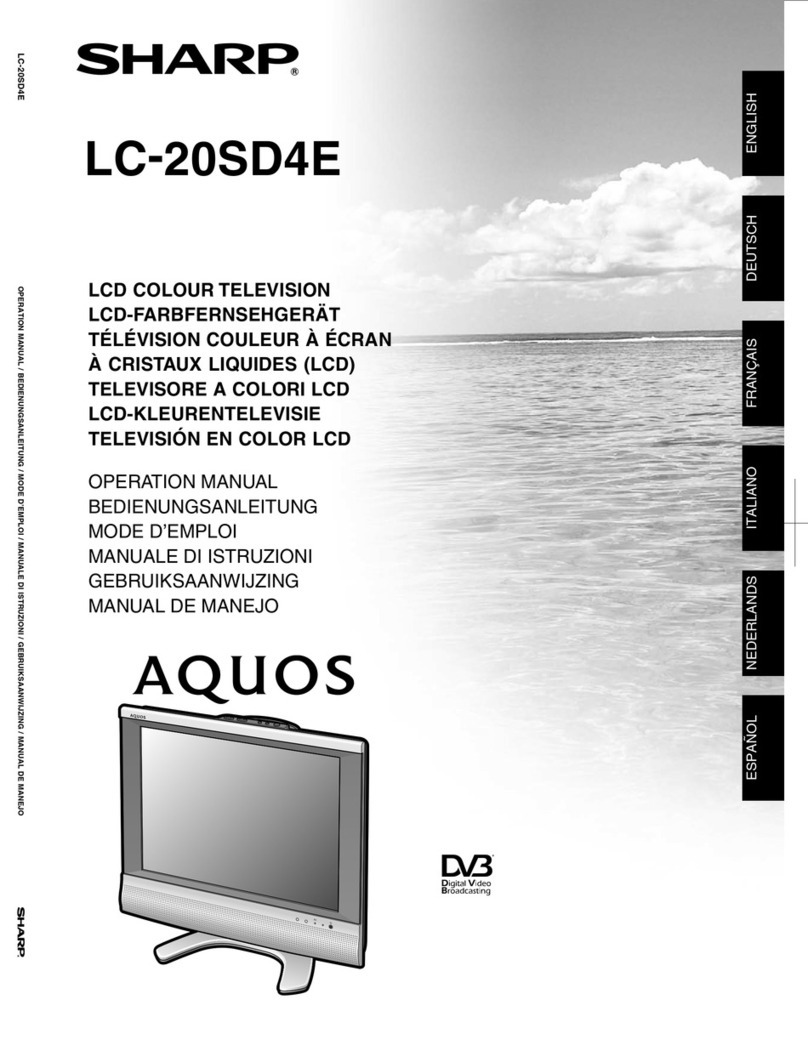 Sharp Aquos LC-20SD4E User manual