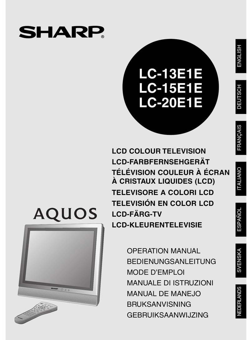 Sharp Aquos LC-13E1E User manual