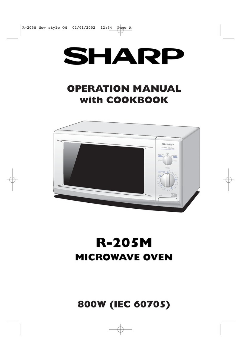 Sharp R-205M Instruction Manual