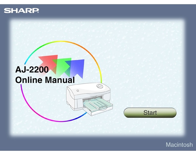 Sharp AJ-2200 Setup guide