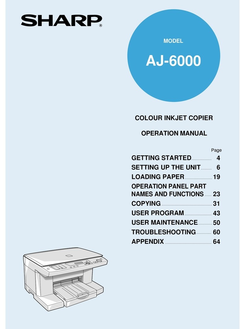 Sharp AJ-6000 User manual