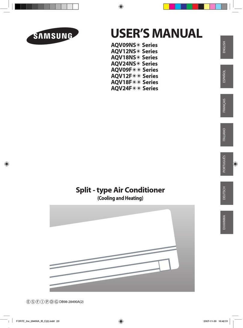 Samsung AQV18NS* Series User manual Samsung AQV18NS* Series User manual