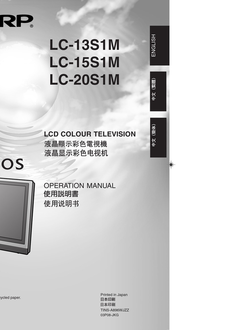 Sharp Aquos LC-13S1M User manual