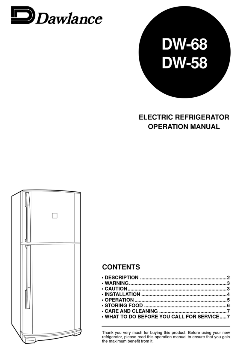 Dawlance Dawlance DW-58 Operation manual