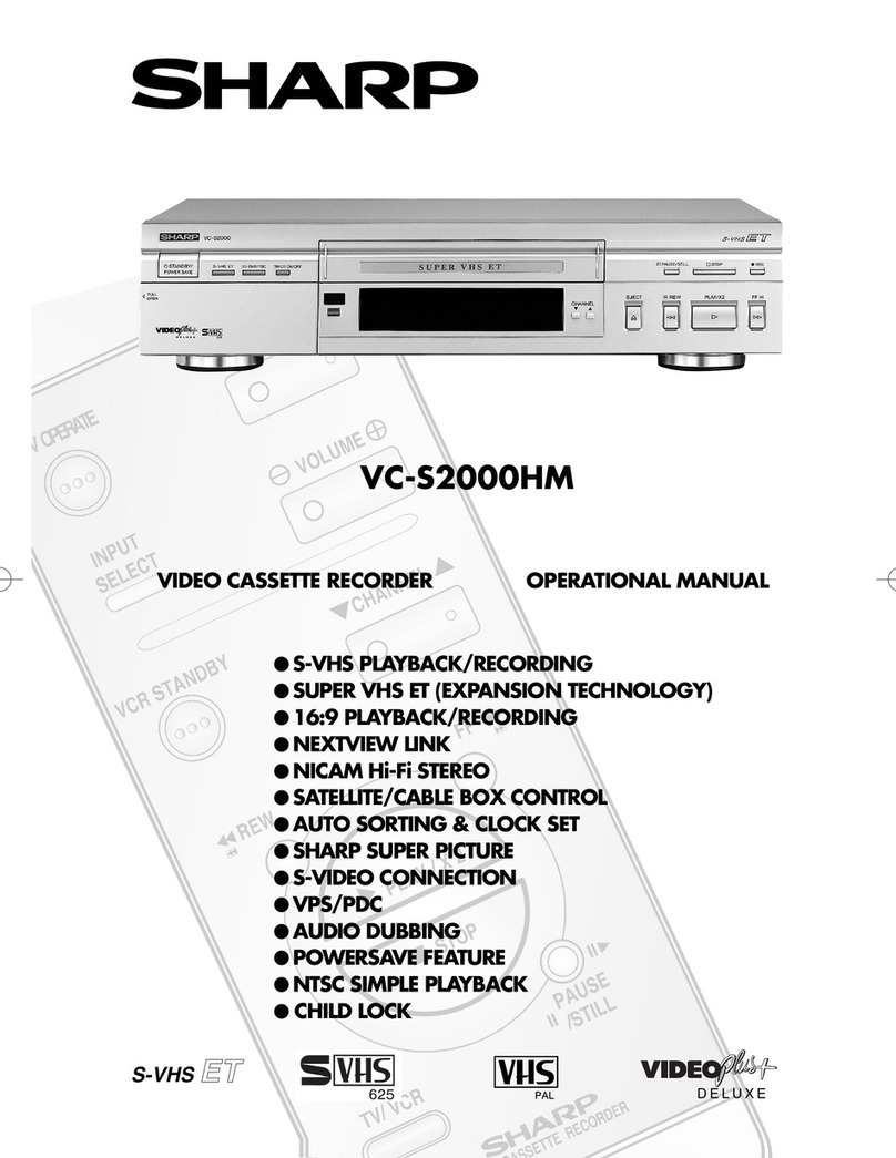 Sharp VC-S2000HM Quick start guide Sharp VC-S2000HM Quick start guide