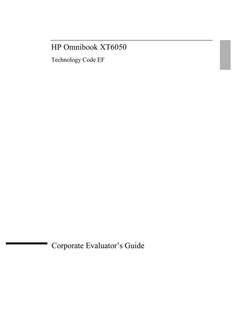 HP OmniBook XT6050 User manual