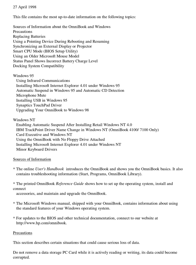 HP OmniBook 2100 - Notebook PC Guide