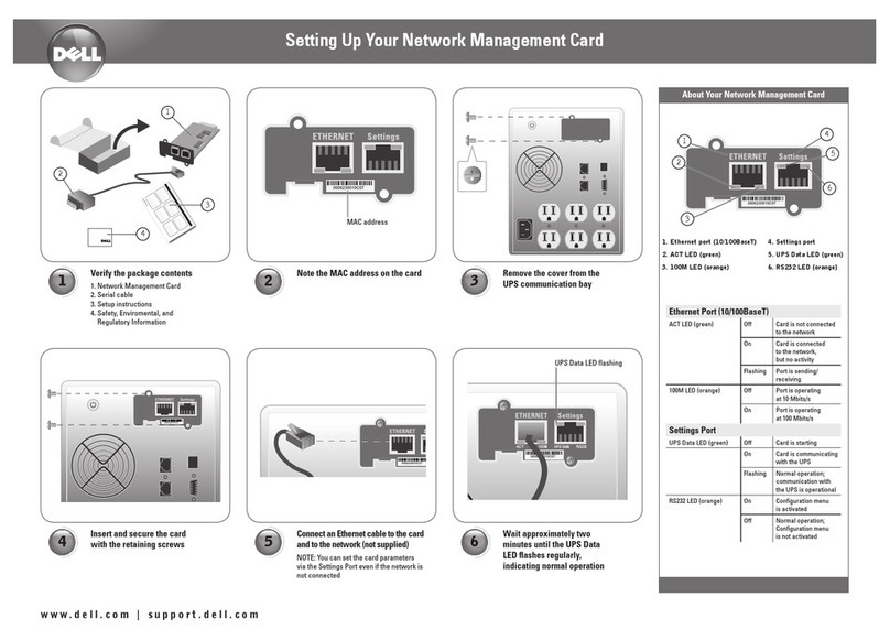 Dell PowerEdge UPS 500T Parts list manual