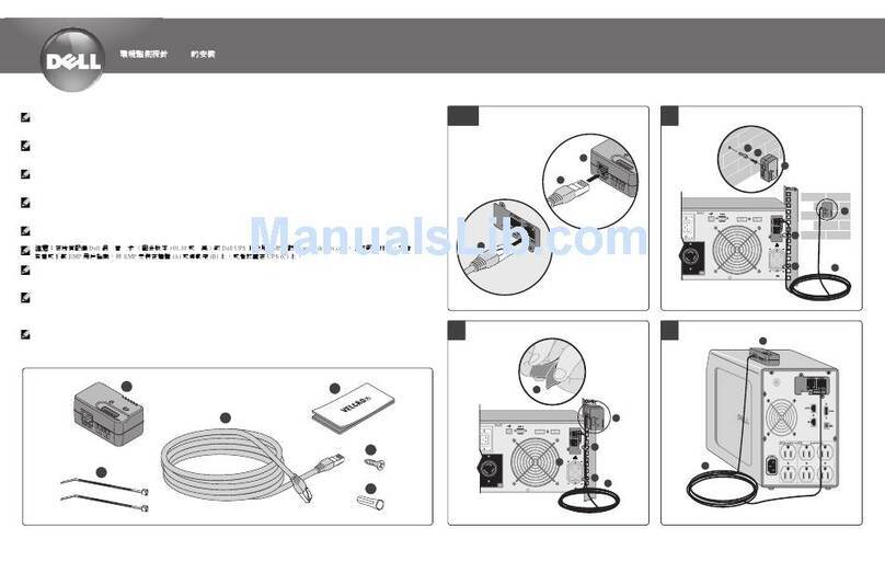 Dell PowerEdge UPS 500T User manual