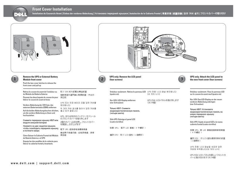 Dell PowerEdge UPS 500T User manual
