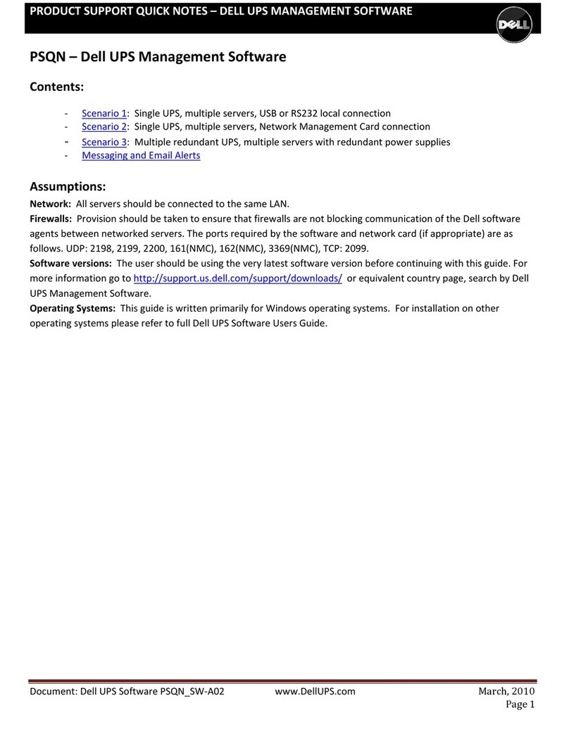 Dell PowerEdge UPS 500T User manual