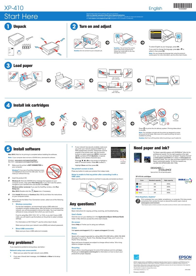 Epson XP-410 Instruction Manual