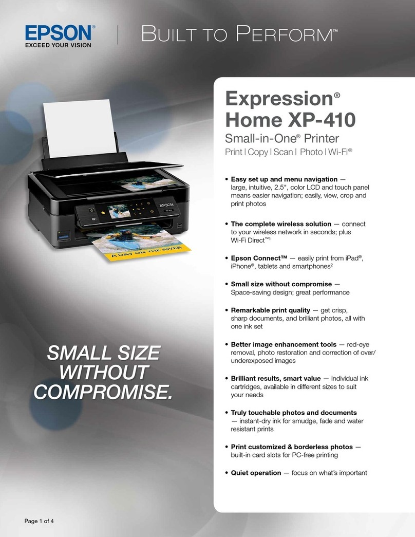 Epson XP-410 Installation instructions